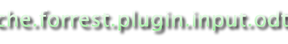 Plugin: org.apache.forrest.plugin.input.odt