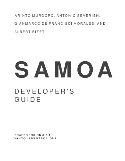 SAMOA Developer's guide