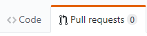 pull requests tab